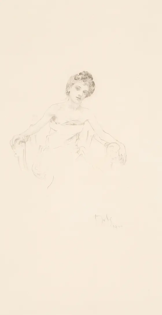 Étude de femme od Alfonse Muchy