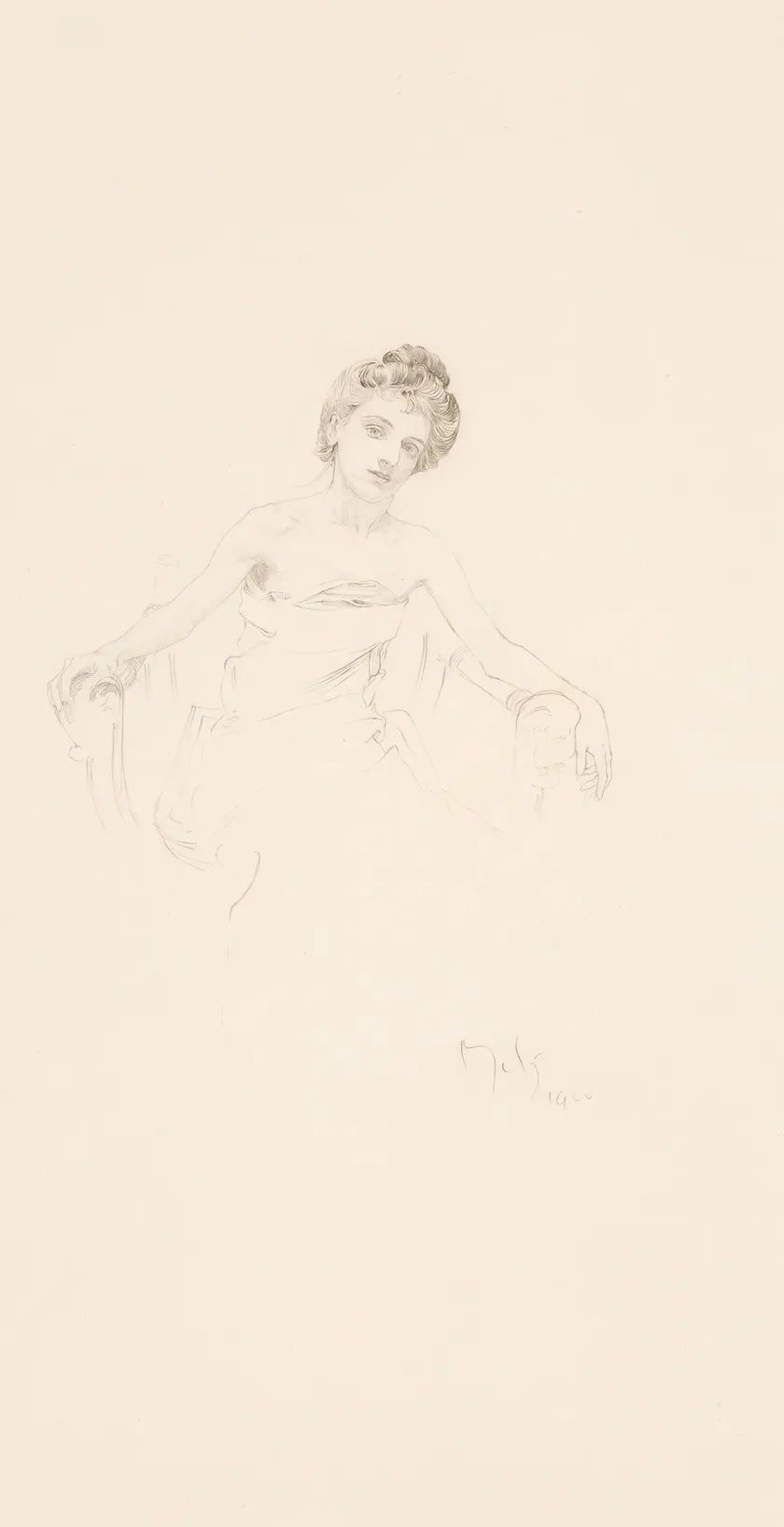 Étude de femme od Alfonse Muchy