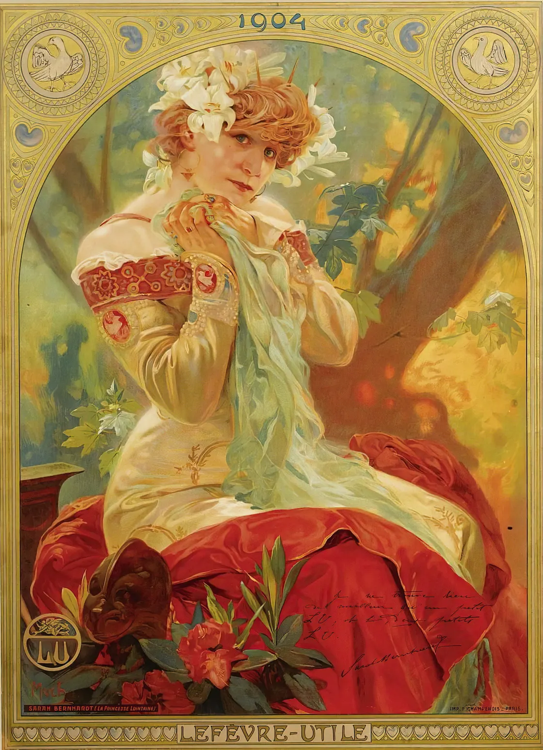 Lefevre-Utile Sarah Bernhardt od Alfonse Muchy
