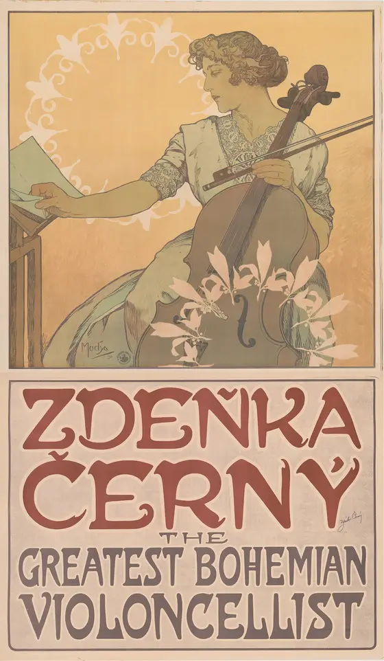 Zdeňka Černý, největší česká violoncellistka od Alfonse Muchy